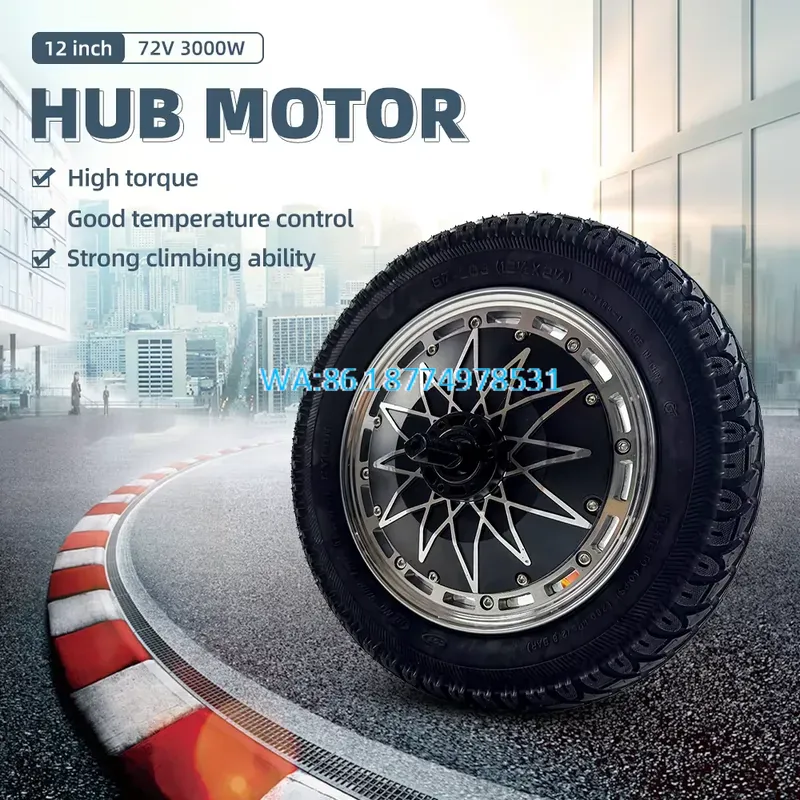 Wmwmnu for 12 Inch Bldc Hub Mo - огляд і ціна 72V 5000W Hub Motor Kit